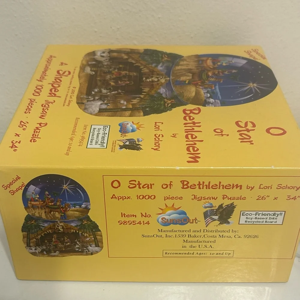 Suns Out O Star of Bethlehem Shaped Jigsaw‎ Puzzle 2010